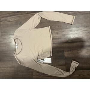 NWT Sunday Best Women's Long Sleeve Crop Top sz M